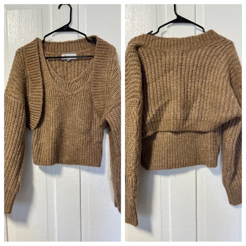 Dh New York tank and shrug set camel tan set size medium